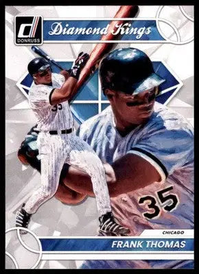 Baseball trading card of Frank Thomas from Chicago White Sox 2023 Donruss series