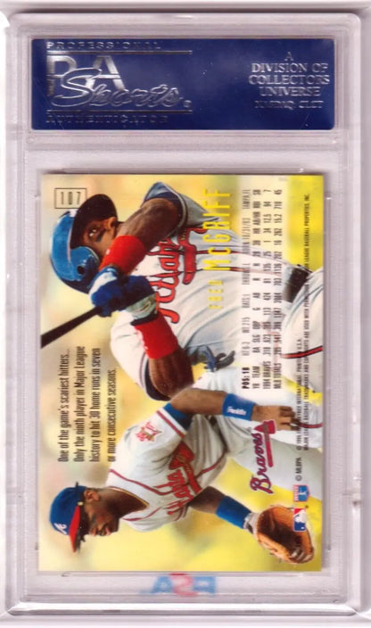 Graded Fred McGriff 1995 Fleer eMotion Cool baseball card in Columbia Hobby box free shipping