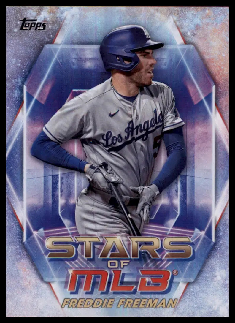 Freddie Freeman baseball card from 2023 Topps Stars of MLB Los Angeles Dodgers game