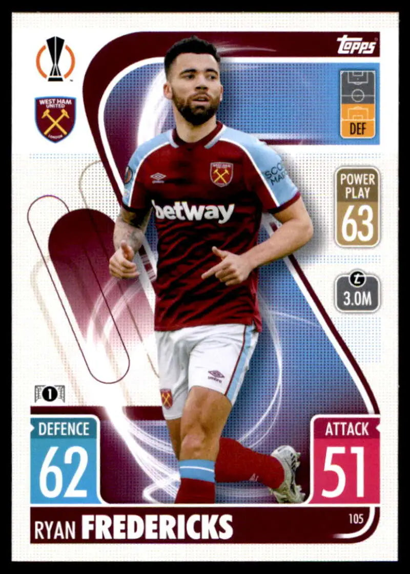2021-22 Topps Match Attax UEFA Champions League #105 Ryan Fredericks NM-MT
