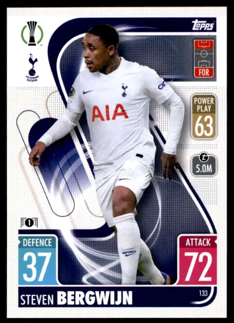 2021-22 Topps Match Attax UEFA Champions League #133 Steven Bergwijn NM-MT