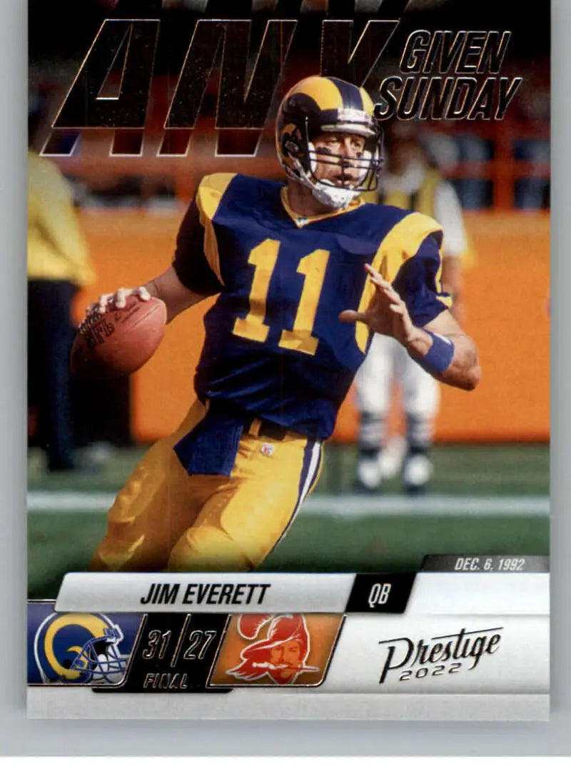 2022 Panini Prestige Any Given Sunday #20 Jim Everett NM-MT