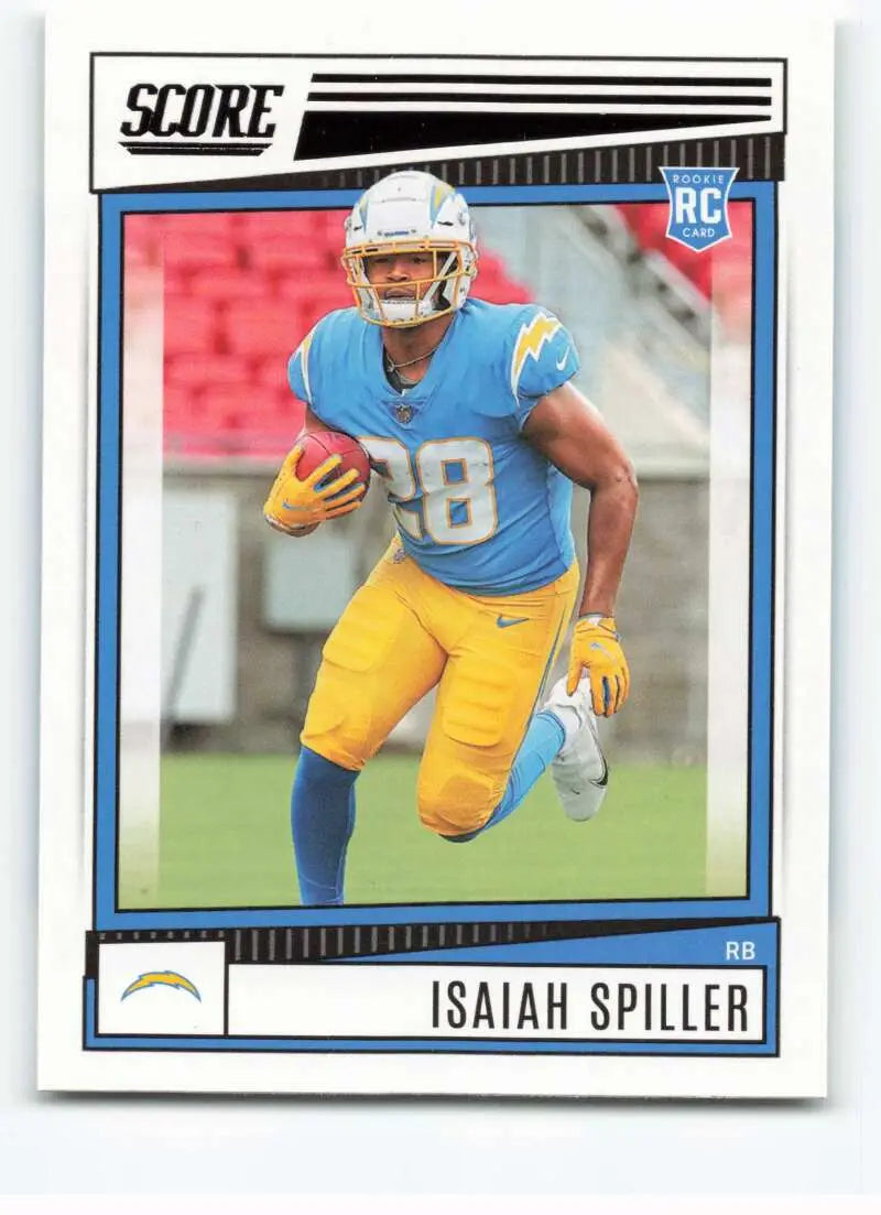 2022 Score #331 Isaiah Spiller NM-MT RC Rookie
