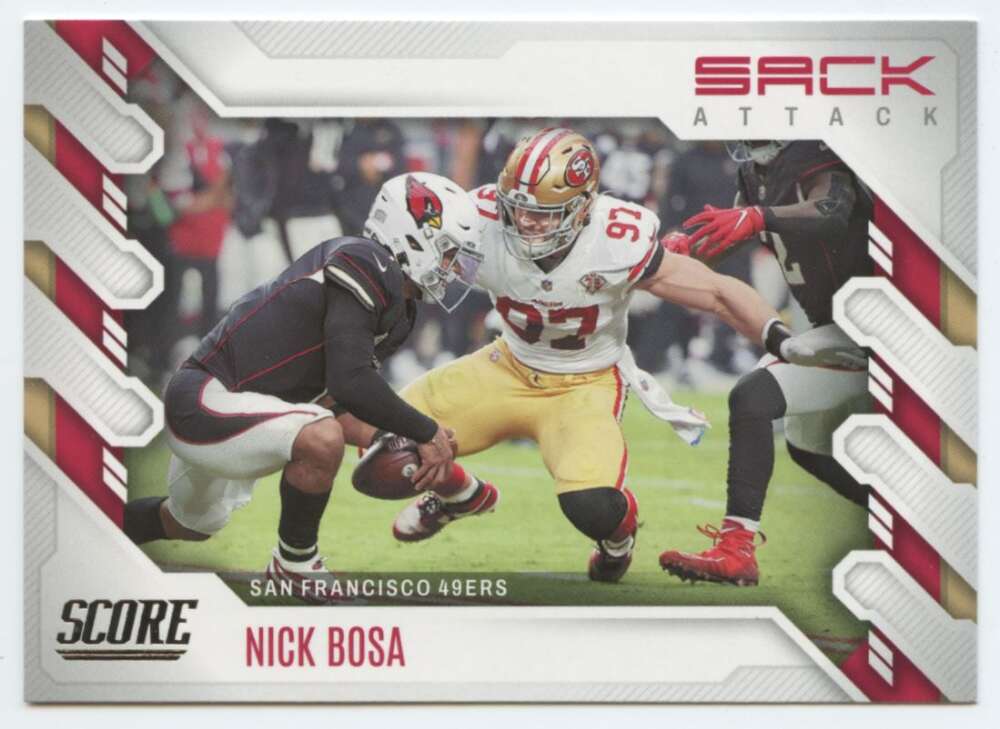 2022 Score Sack Attack #3 Nick Bosa NM-MT