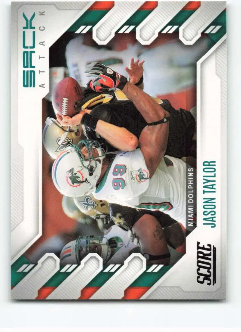 2022 Score Sack Attack #14 Jason Taylor NM-MT