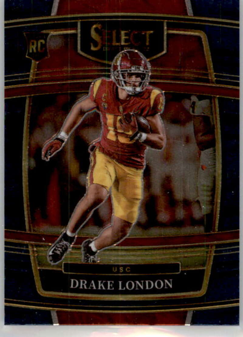 2022 Panini Select Draft Picks Blue #7 Drake London Concourse NM Near Mint