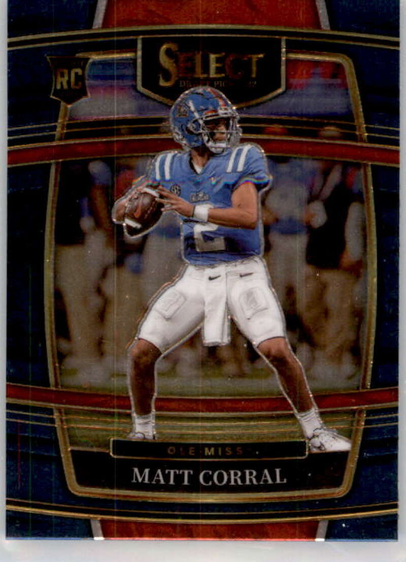 2022 Panini Select Draft Picks Blue #8 Matt Corral Concourse NM Near Mint