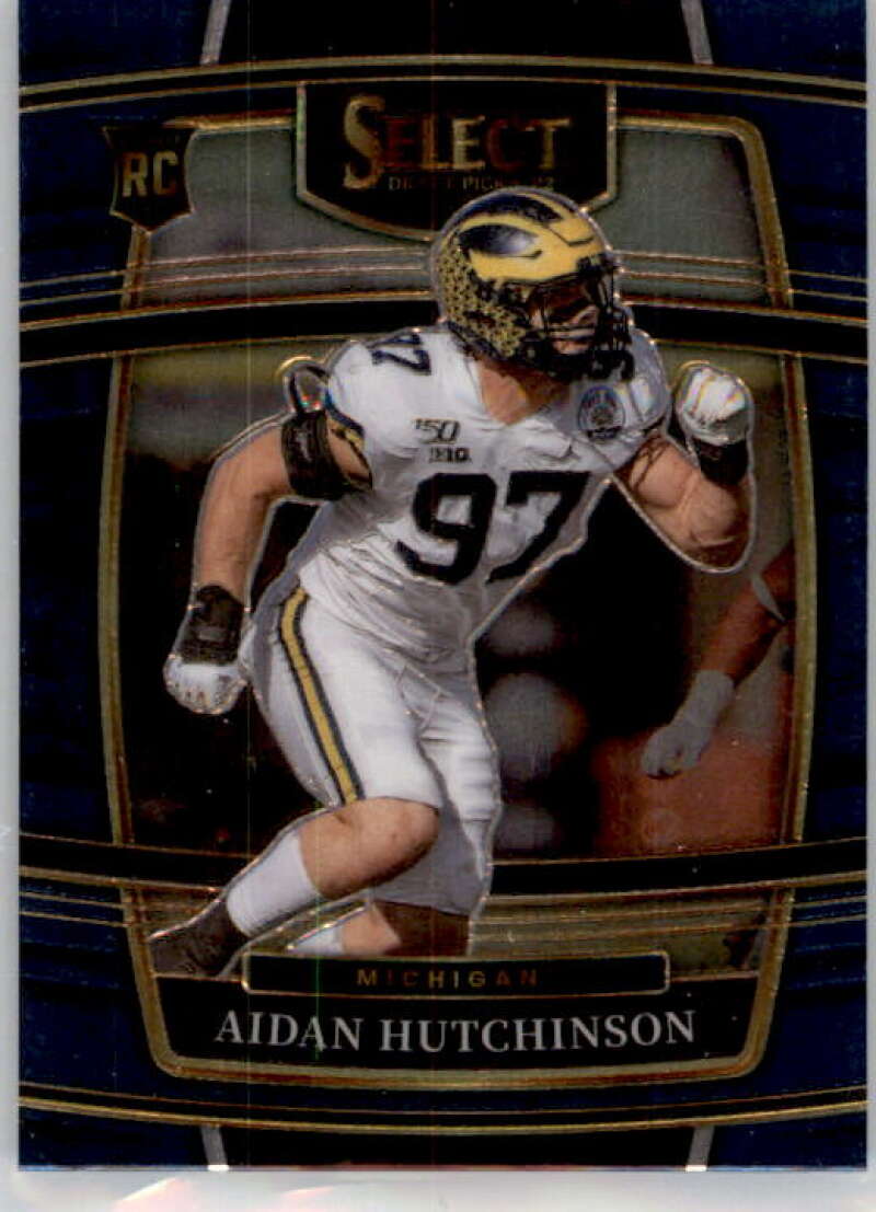 2022 Panini Select Draft Picks Blue #33 Aidan Hutchinson Concourse NM Near Mint