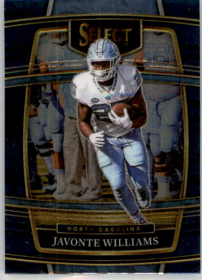 2022 Panini Select Draft Picks Blue #64 Javonte Williams Concourse NM Near Mint