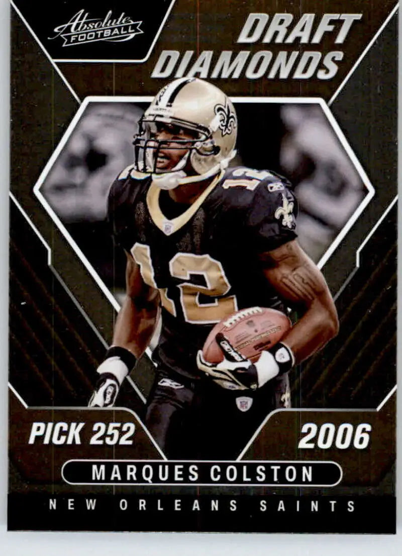 2022 Panini Absolute Draft Diamonds #4 Marques Colston NM-MT