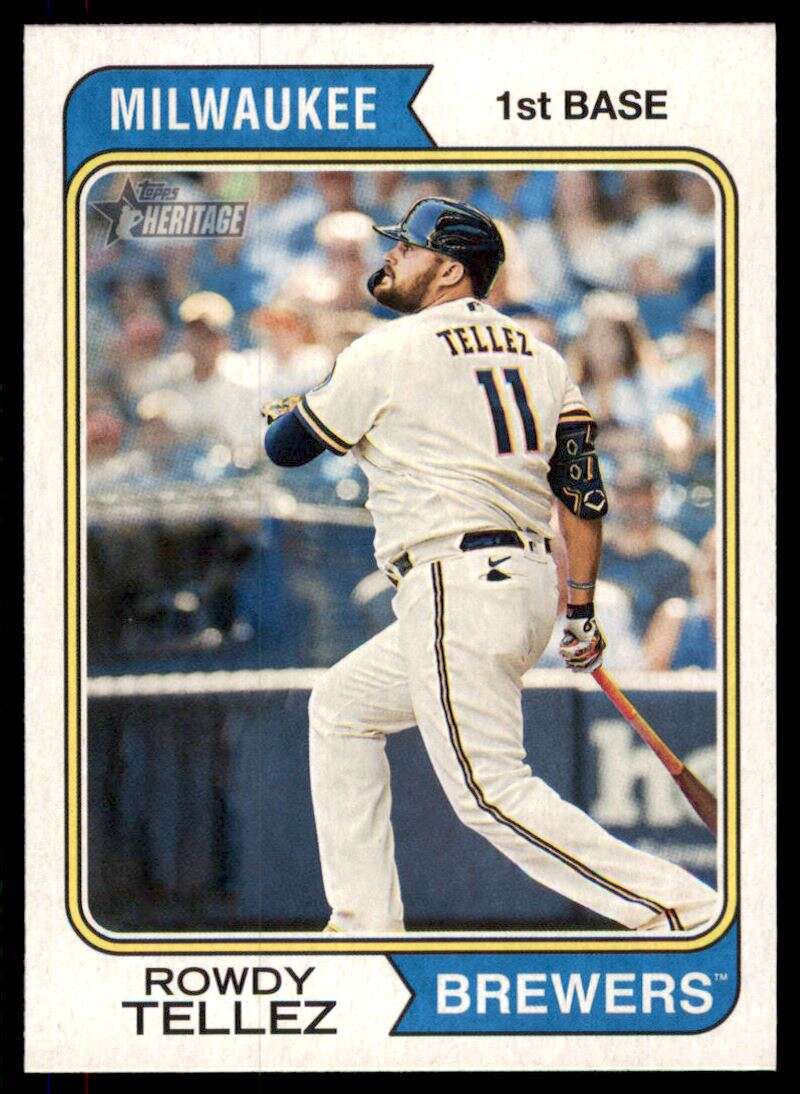 2023 Topps Heritage #27 Rowdy Tellez NM-MT Brewers