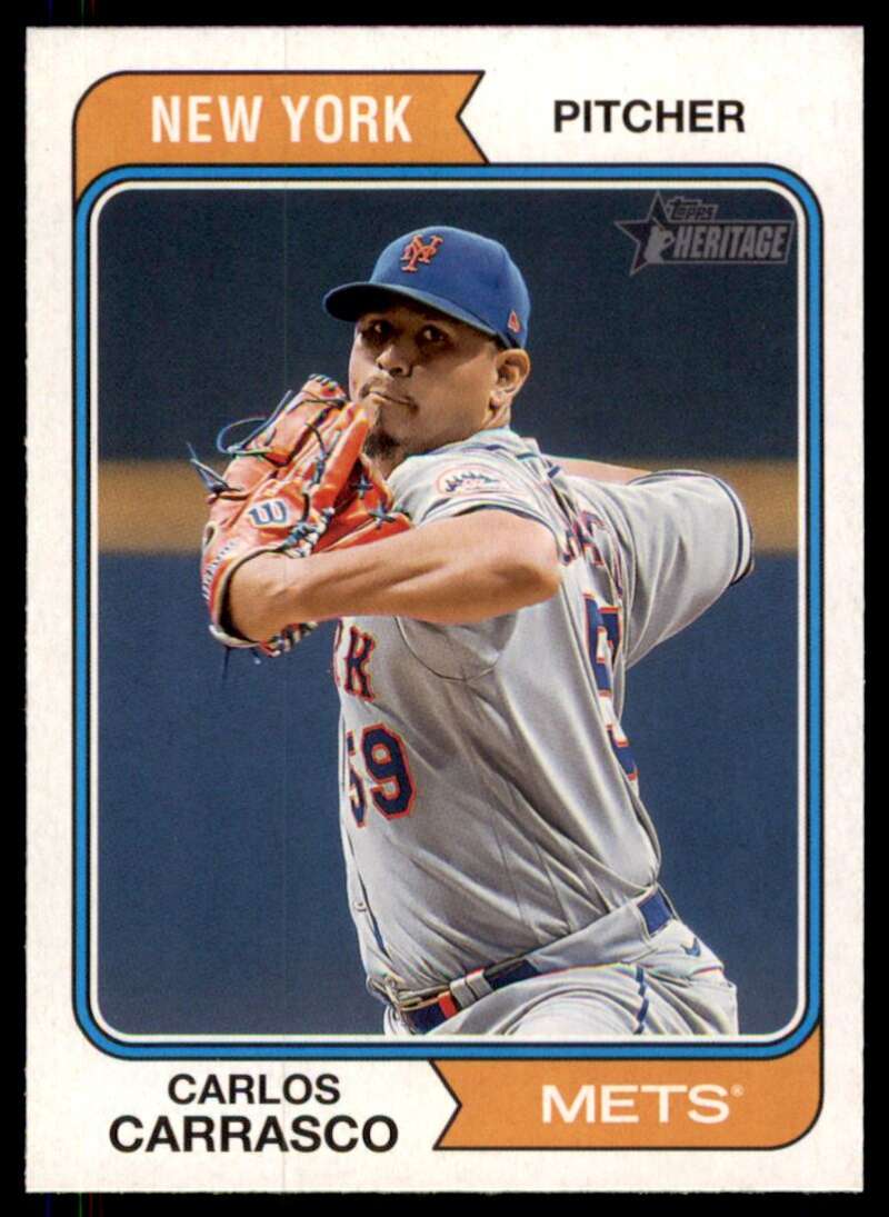 2023 Topps Heritage #145 Carlos Carrasco NM-MT Mets