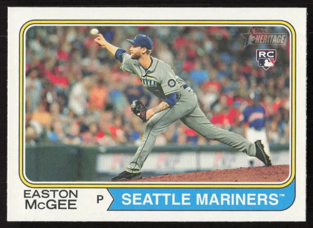 2023 Topps Heritage #178 Easton McGee NM Near Mint RC Rookie Mariners