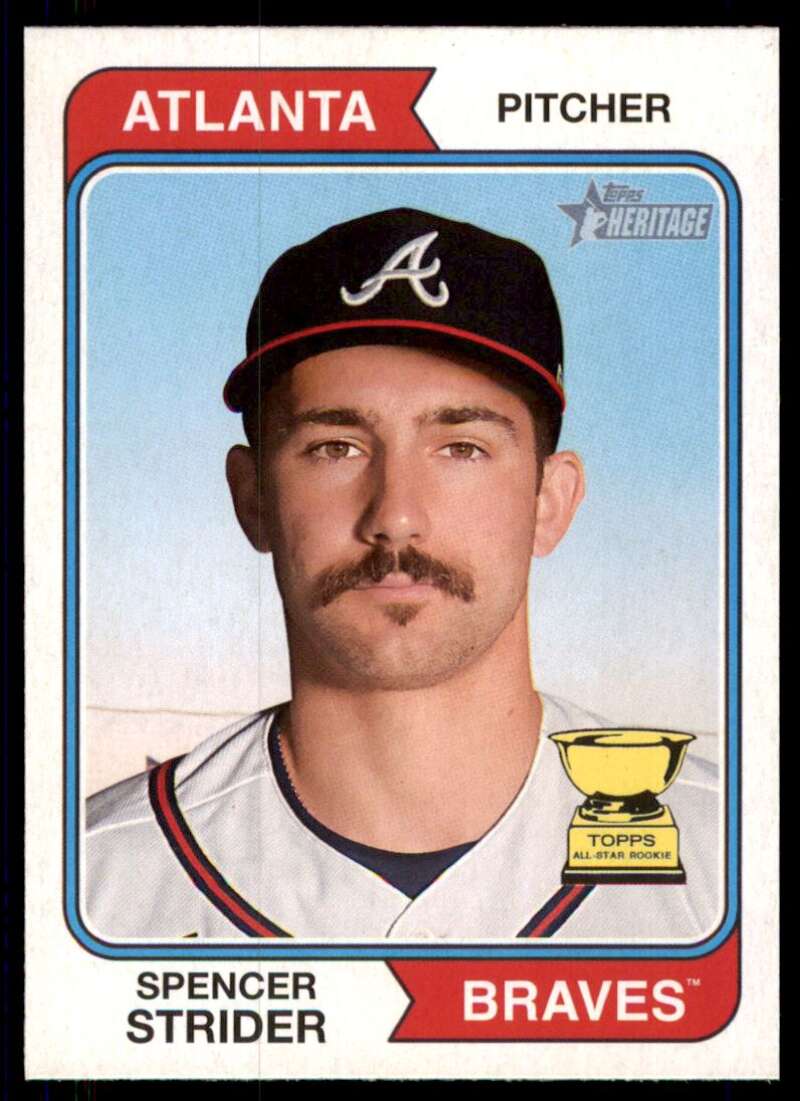 2023 Topps Heritage #225 Spencer Strider NM-MT Braves