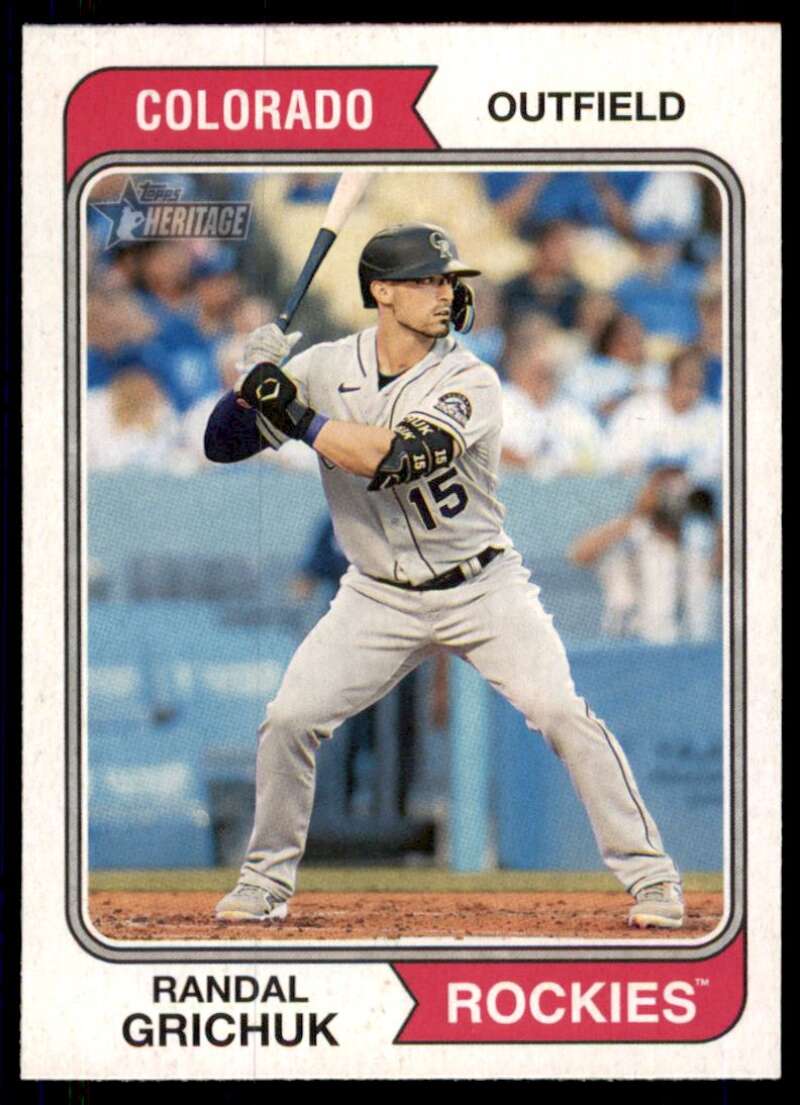 2023 Topps Heritage #233 Randal Grichuk NM-MT Rockies