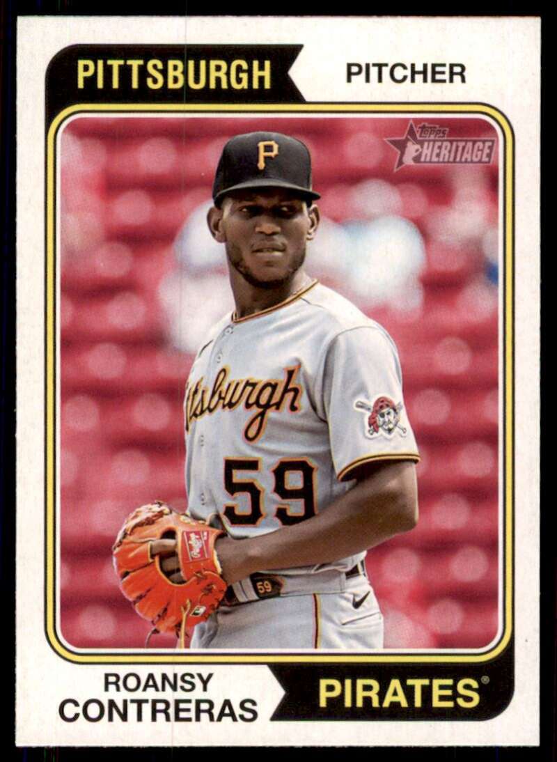 2023 Topps Heritage #244 Roansy Contreras NM-MT Pirates
