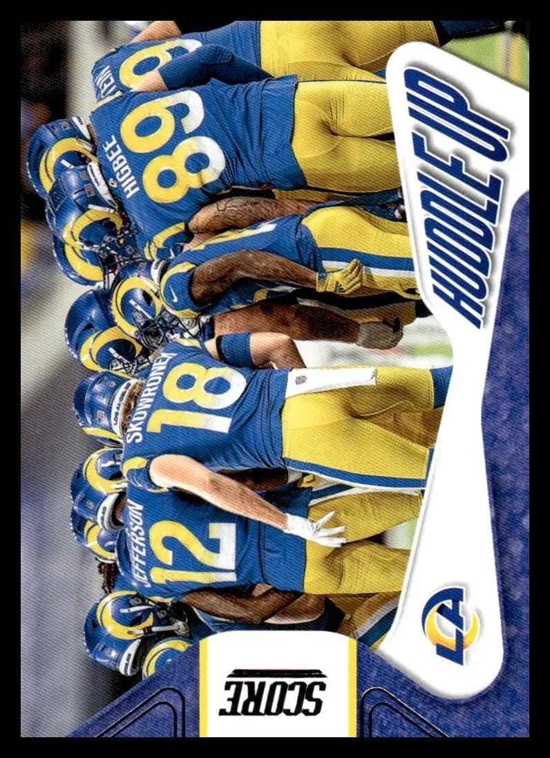 2023 Score Huddle Up #15 Los Angeles Rams NM Near Mint