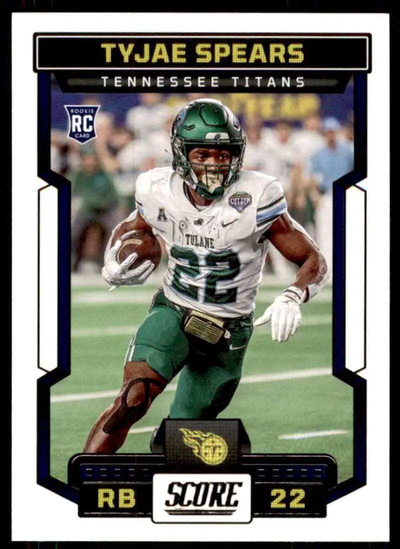 2023 Score #325 Tyjae Spears NM Near Mint RC Rookie