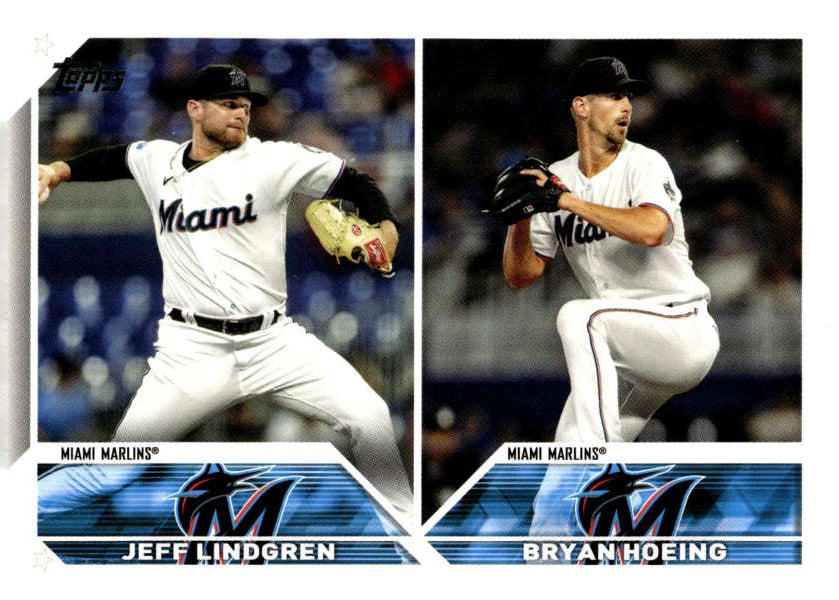 2023 Topps Update Series #US153 Jeff Lindgren/Bryan Hoeing NM-MT RC Rookie Marlins
