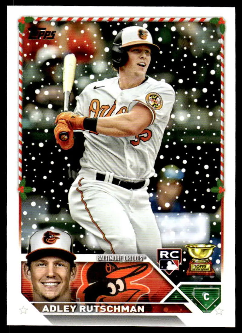 2023 Topps Holiday #H50 Adley Rutschman NM Near Mint RC Rookie Orioles