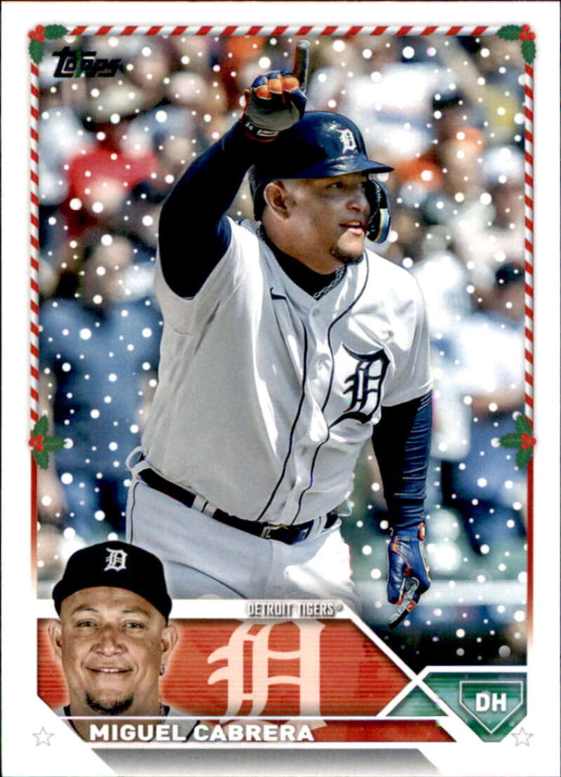 2023 Topps Holiday #H78 Miguel Cabrera NM Near Mint Tigers