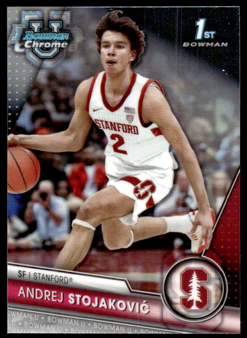 2023-24 Bowman University Chrome #73 Andrej Stojakovic NM-MT