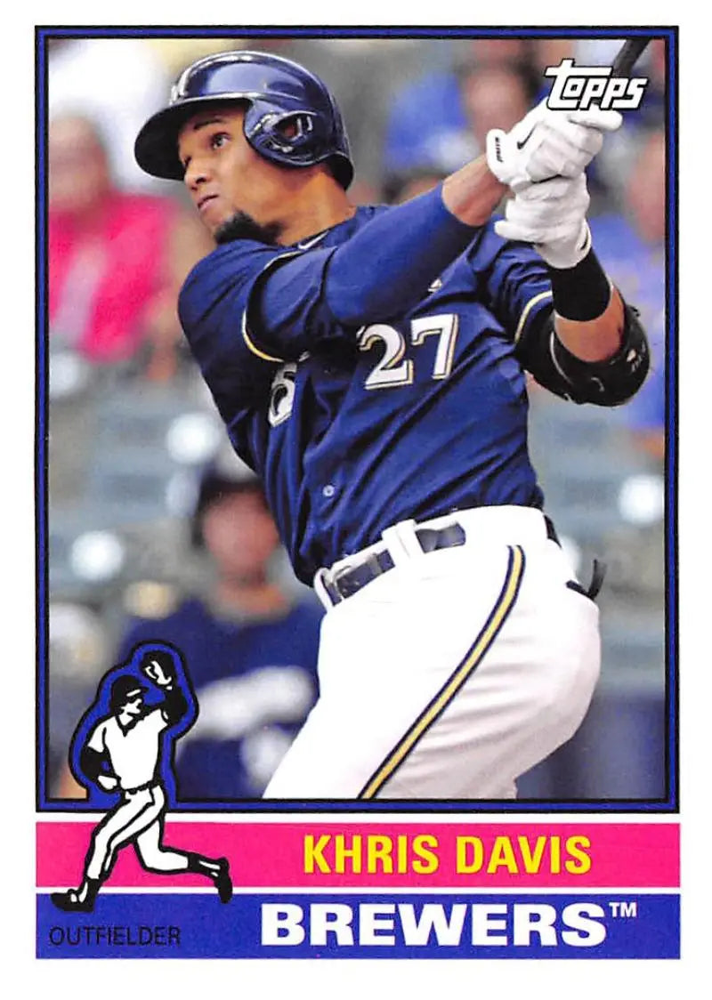2015 Topps Archives #142 Khris Davis (1976 Topps) NM-MT