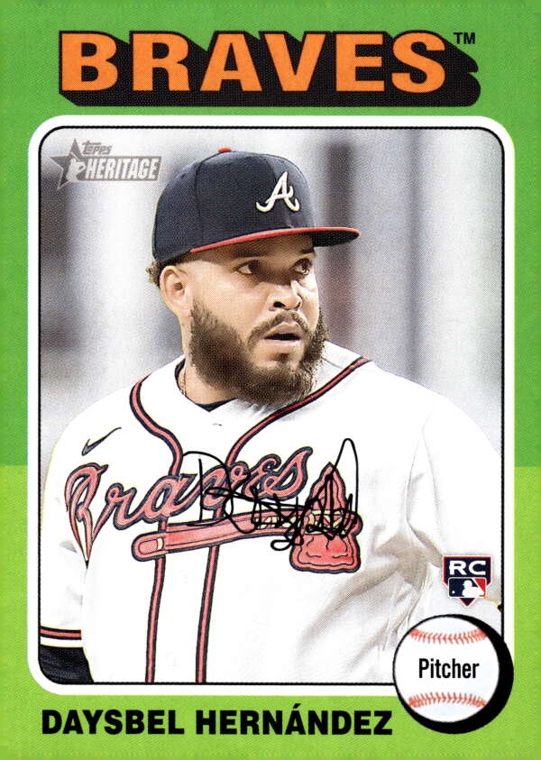 2024 Topps Heritage #250 Daysbel Hernandez NM-MT RC Rookie Braves