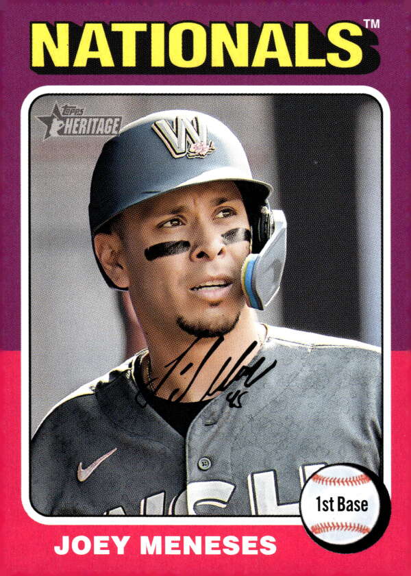 2024 Topps Heritage #277 Joey Meneses NM-MT Nationals