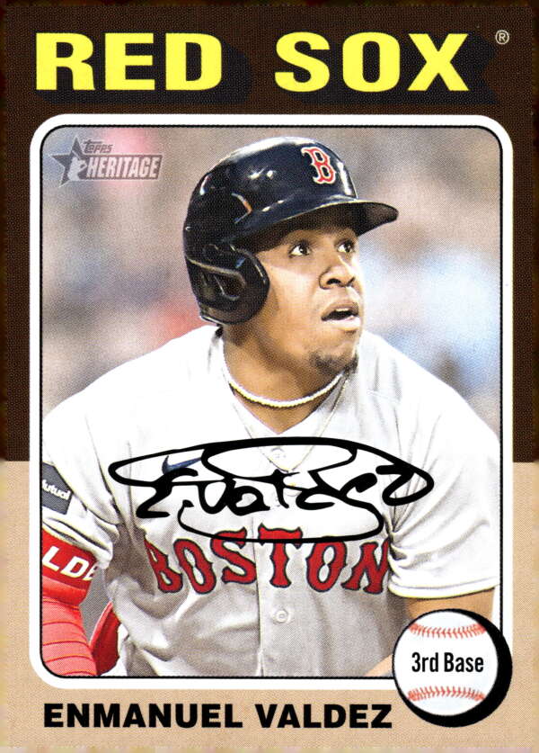 2024 Topps Heritage #288 Enmanuel Valdez NM-MT Red Sox