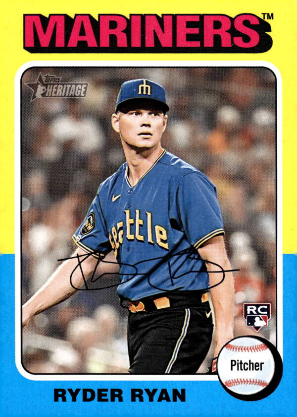 2024 Topps Heritage #326 Ryder Ryan NM-MT RC Rookie Mariners