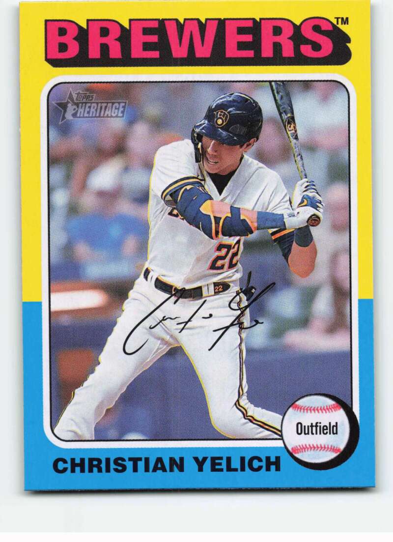 2024 Topps Heritage #369 Christian Yelich NM-MT Brewers
