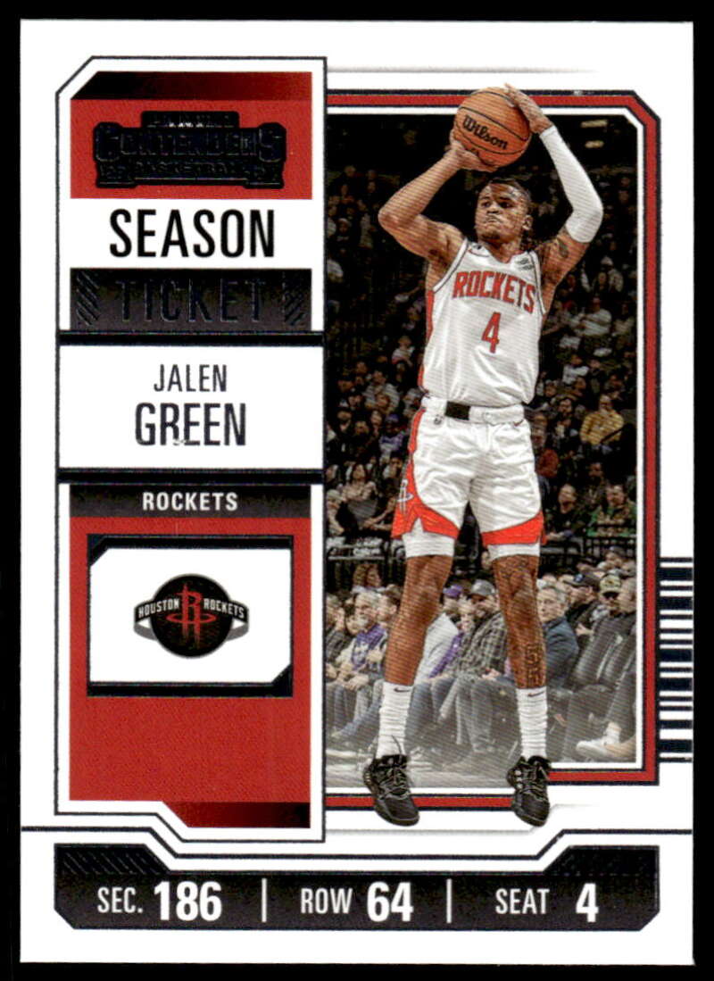 2023-24 Panini Contenders Season Ticket Retail #16 Jalen Green NM-MT Rockets
