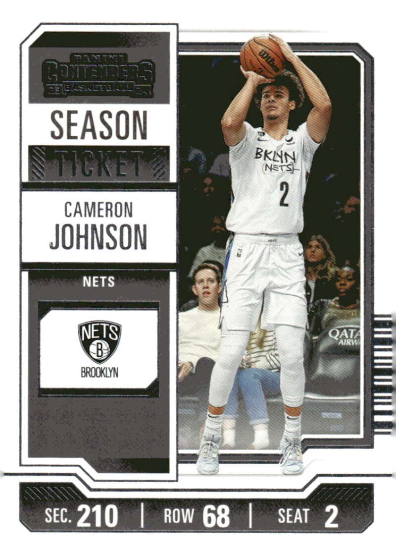 2023-24 Panini Contenders Season Ticket Retail #19 Cameron Johnson NM-MT Nets