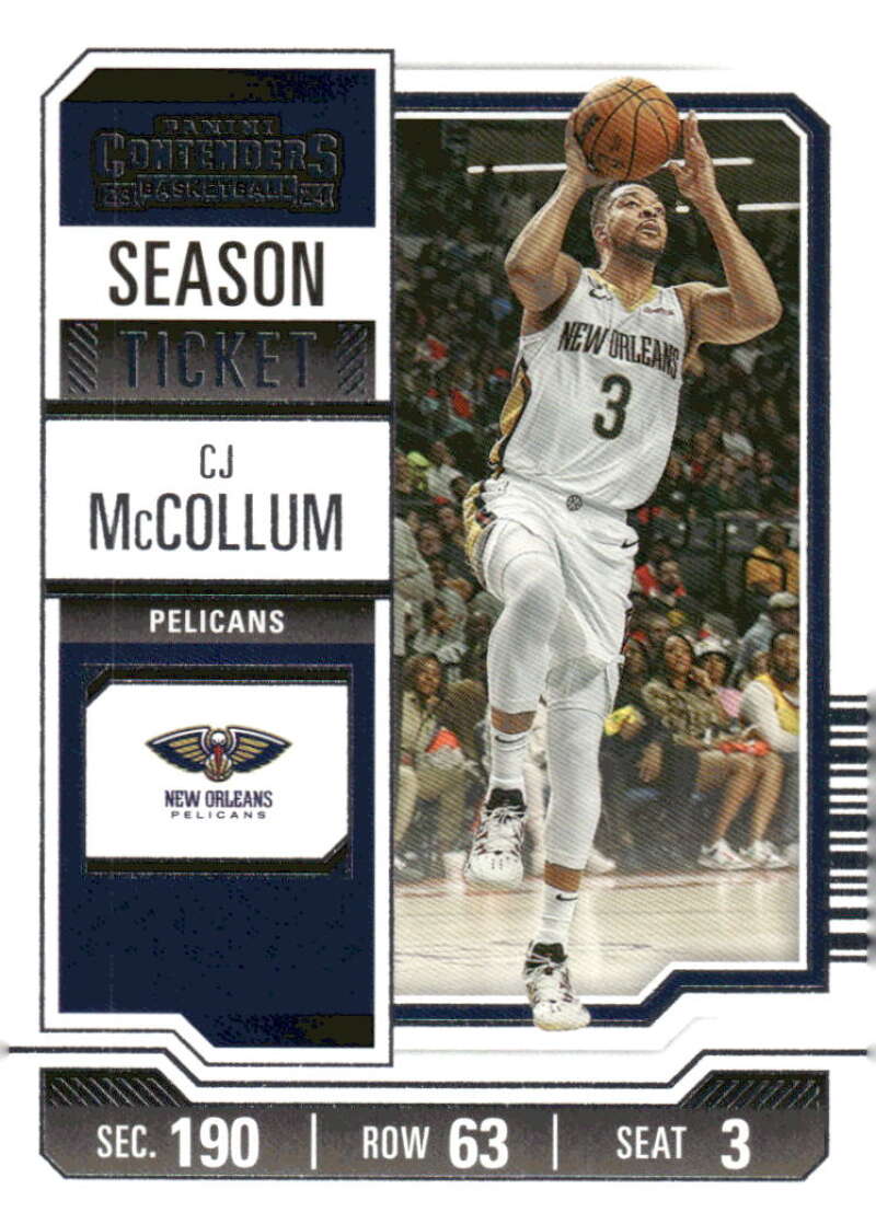 2023-24 Panini Contenders Season Ticket Retail #31 CJ McCollum NM-MT Pelicans
