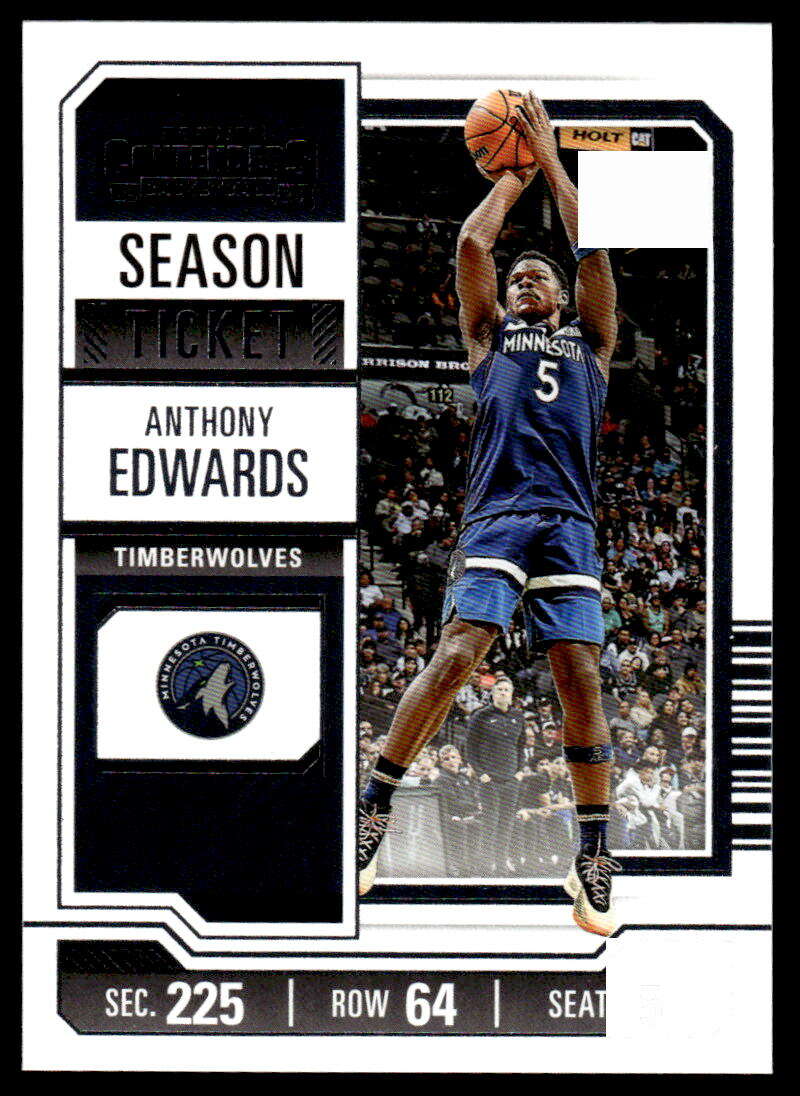 2023-24 Panini Contenders Season Ticket Retail #62 Anthony Edwards NM-MT Timberwolves