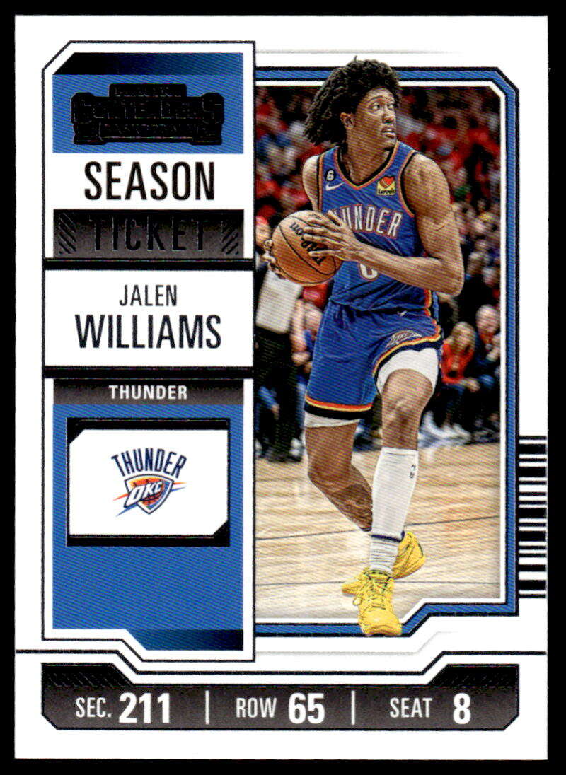 2023-24 Panini Contenders Season Ticket Retail #67 Jalen Williams NM-MT Thunder