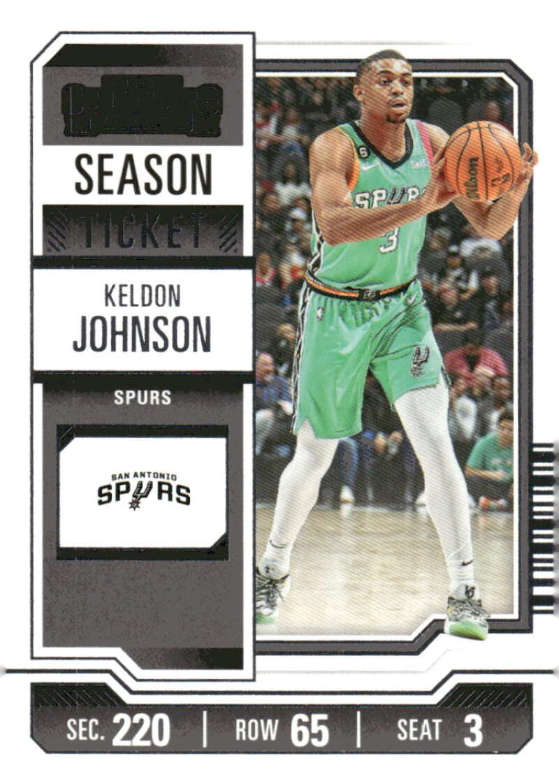 2023-24 Panini Contenders Season Ticket Retail #68 Keldon Johnson NM-MT Spurs