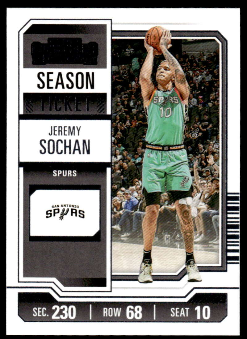2023-24 Panini Contenders Season Ticket Retail #70 Jeremy Sochan NM-MT Spurs