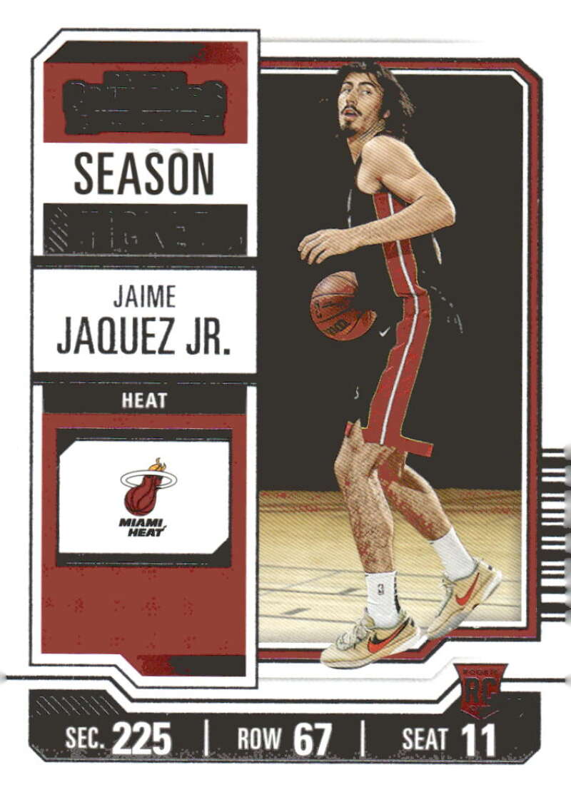2023-24 Panini Contenders Season Ticket Retail #84 Jaime Jaquez Jr. NM-MT Heat