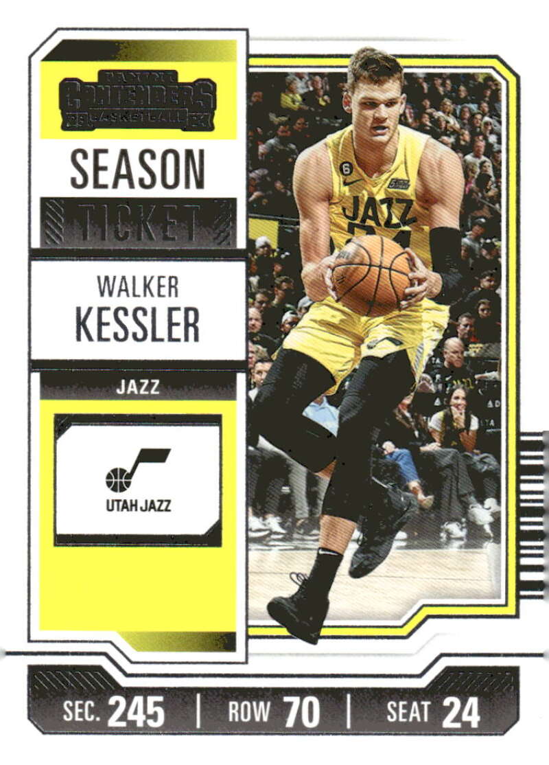 2023-24 Panini Contenders Season Ticket Retail #99 Walker Kessler NM-MT Jazz