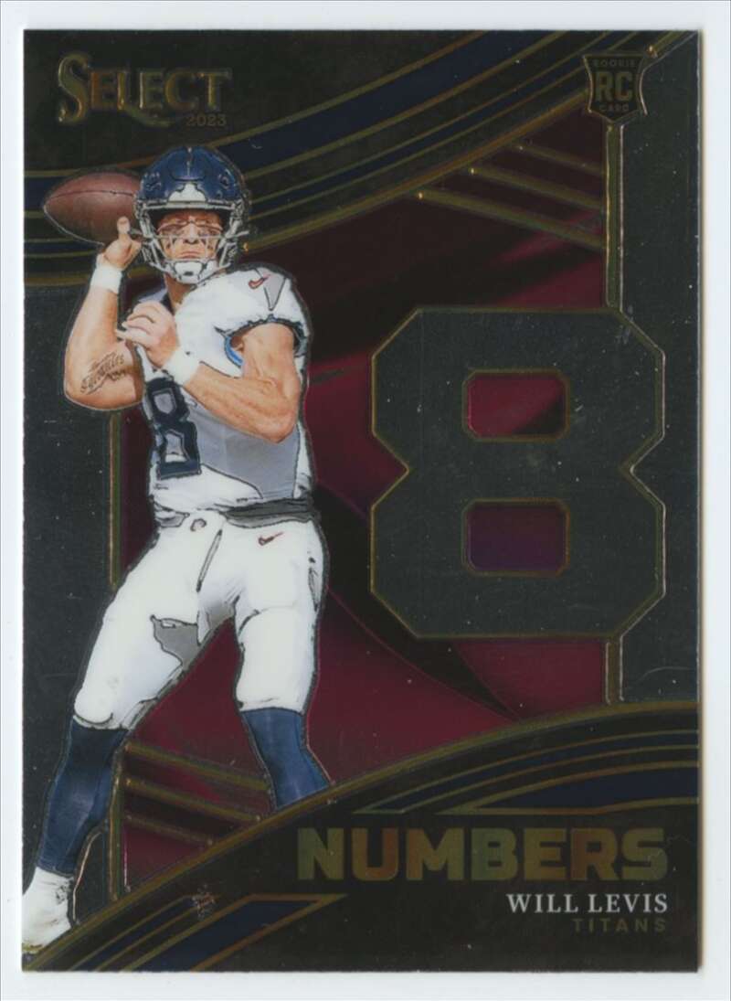 2023 Panini Select Select Numbers #3 Will Levis NM-MT Titans