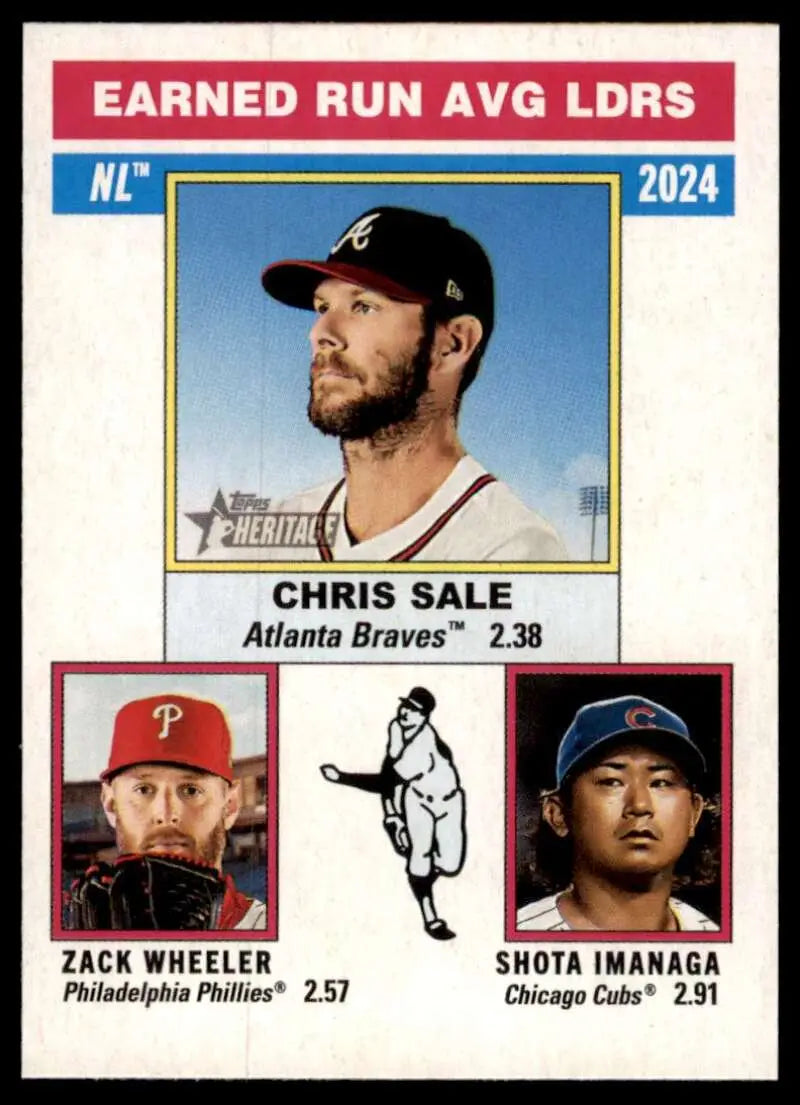 2025 Topps Heritage #201 Chris Sale NM-MT Braves