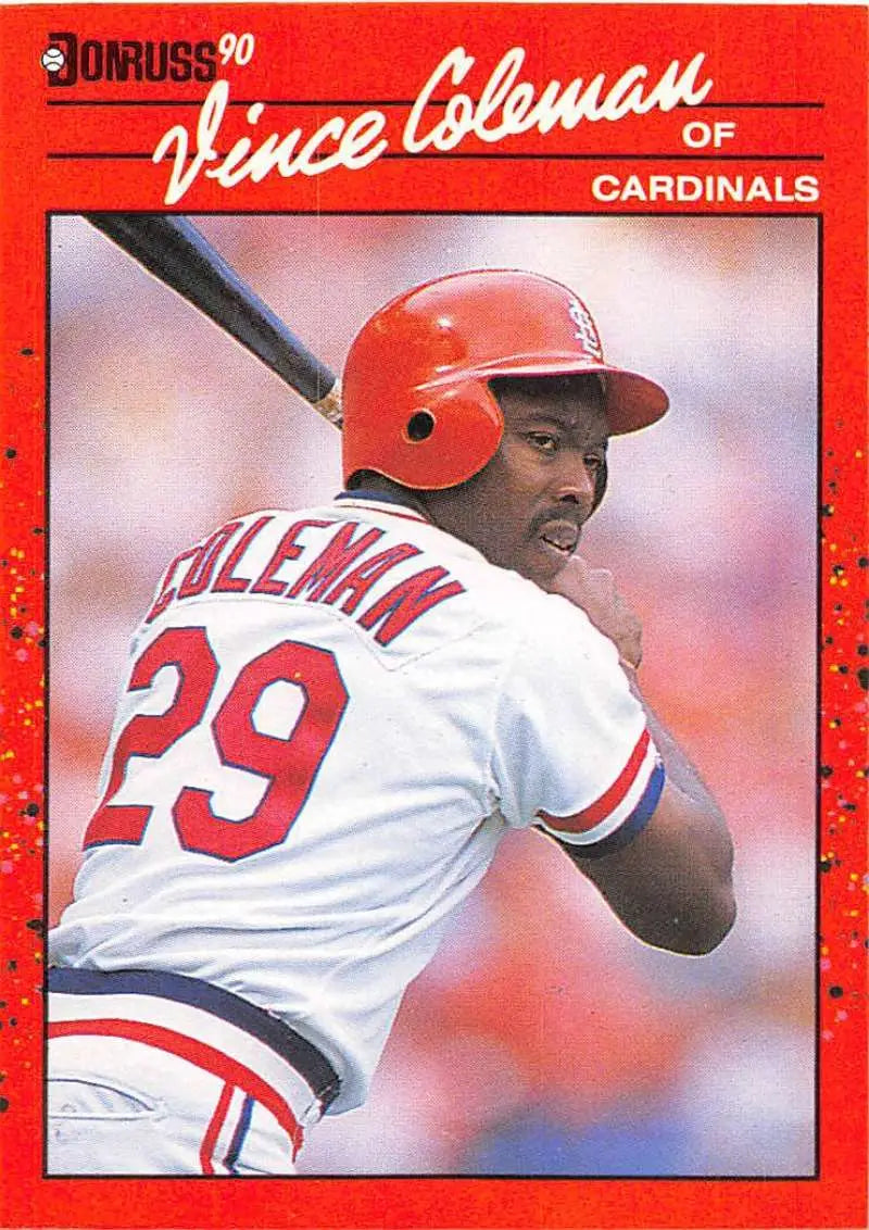 1990 Donruss #279 Vince Coleman NM-MT Cardinals