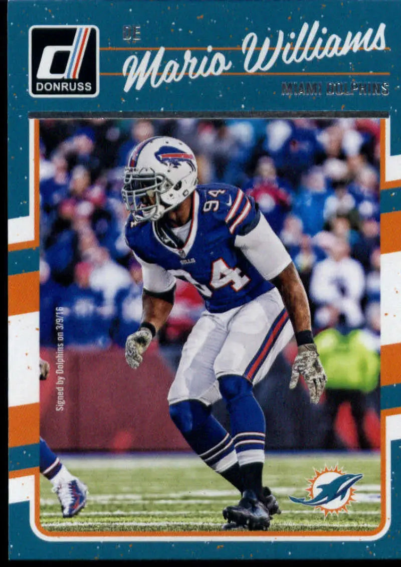 2016 Donruss #168 Mario Williams NM-MT Dolphins