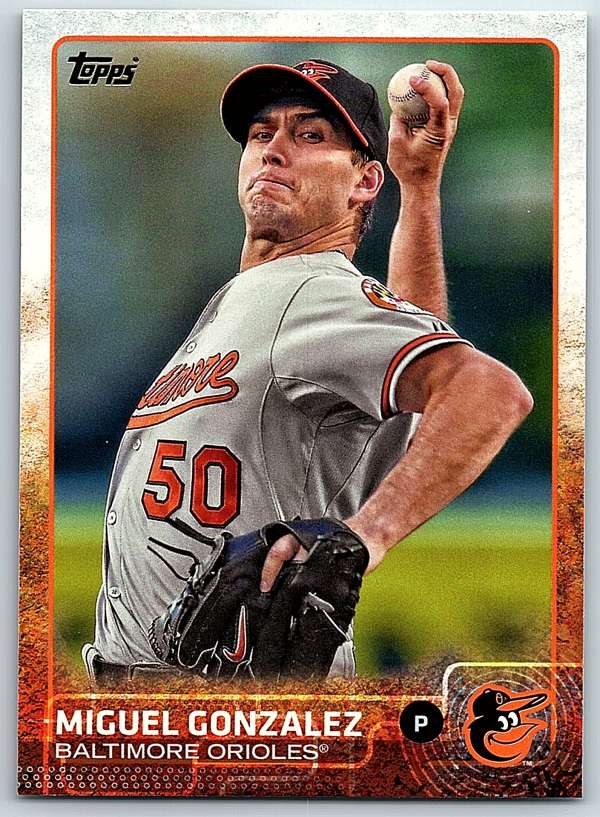 2015 Topps #8 Miguel Gonzalez NM-MT Orioles