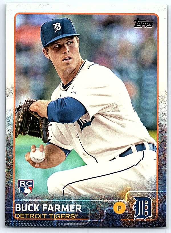 2015 Topps #193 Buck Farmer NM-MT RC Rookie Tigers