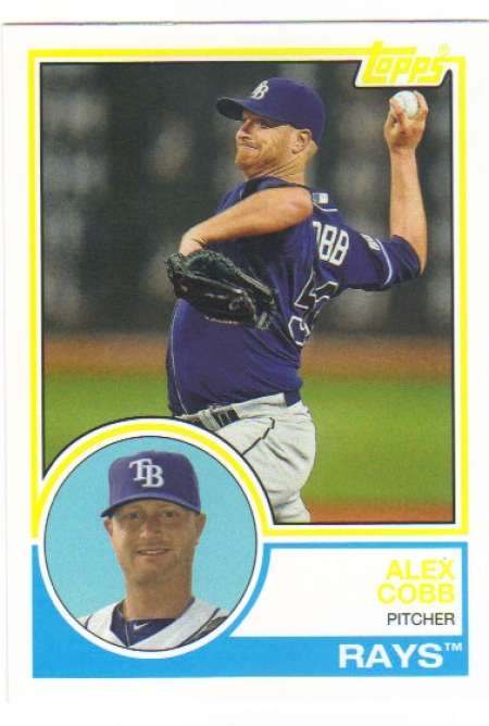 2015 Topps Archives #278 Alex Cobb (1983 Topps) NM-MT
