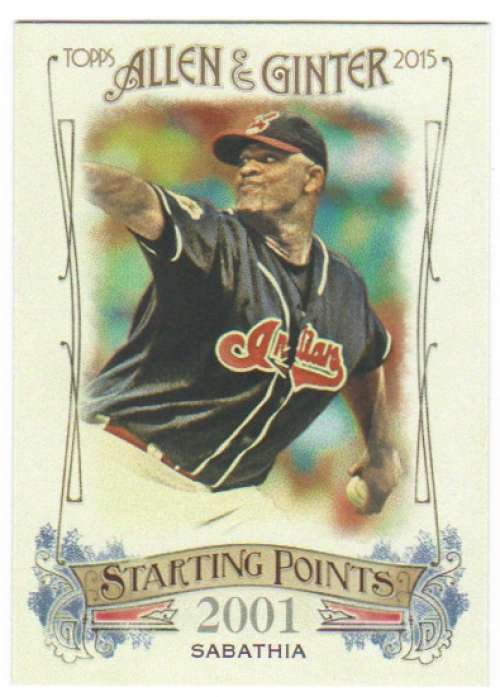 2015 Allen and Ginter Starting Points #SP-60 CC Sabathia NM-MT