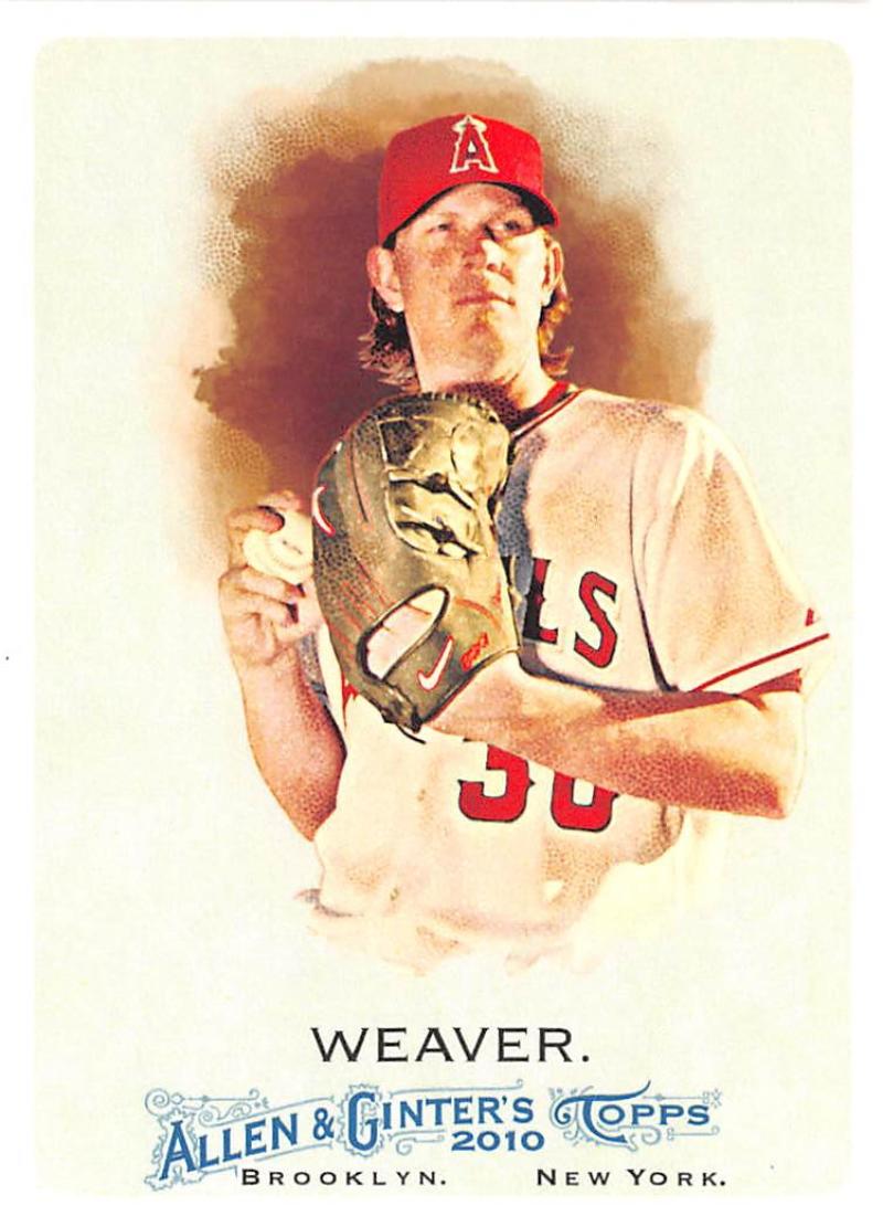 2010 Allen and Ginter #328 Jered Weaver NM-MT SP